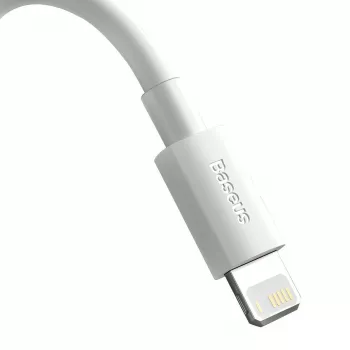 Baseus TZCALZJ-02 kábel k telefónu biely 1,5 m USB A Lightning
