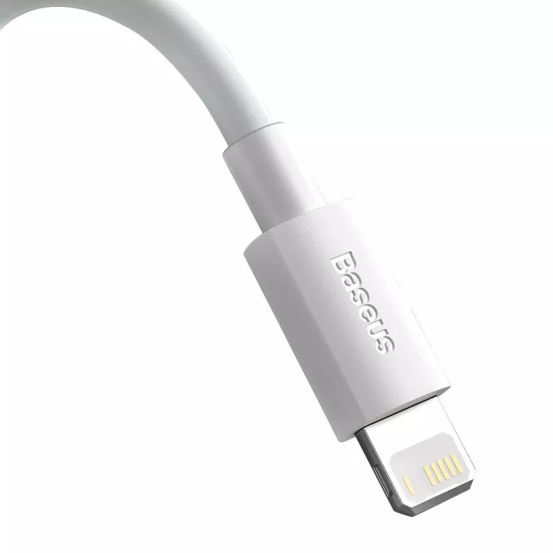 Baseus TZCALZJ-02 kábel k telefónu biely 1,5 m USB A Lightning