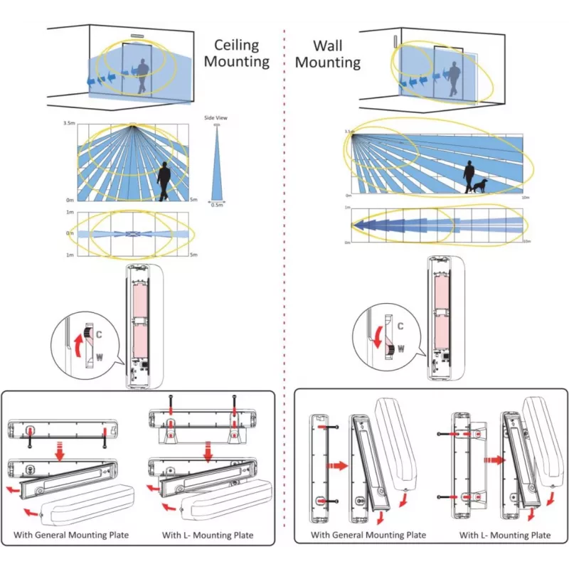HIKVISION DS-PDC10DM-EG2-WE Ax Pro bezdrôtový magnetický detektor (DS-PDC10DM-EG2-WE)