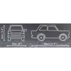 Stavebnica Cobi Trabant 601 — 72 dielov, miniatúrny model auta