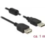 USB kábel DeLOCK 84883 USB 2.0 1 m čierny