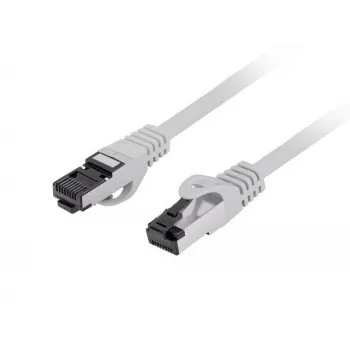 Sieťový patch kábel LANBERG Cat8 S/FTP (S-STP) RJ-45–RJ-45 sivý 0,5 m