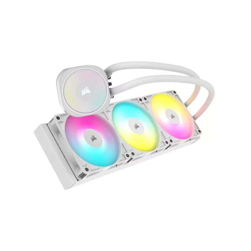 All-in-One kvapalinový chladič Corsair NAUTILUS 360 RS ARGB 1700 RPM biely