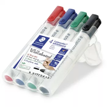 Marker Staedtler Lumocolor 351 WP4 Bullet-Tip čierna modrá zelená červená