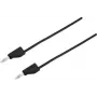 VOLTCRAFT skúšobný kábel [konektor samec 4 mm - konektor samec 4 mm] 1 m čierna MSB-300 (MSB-300-1-SW)