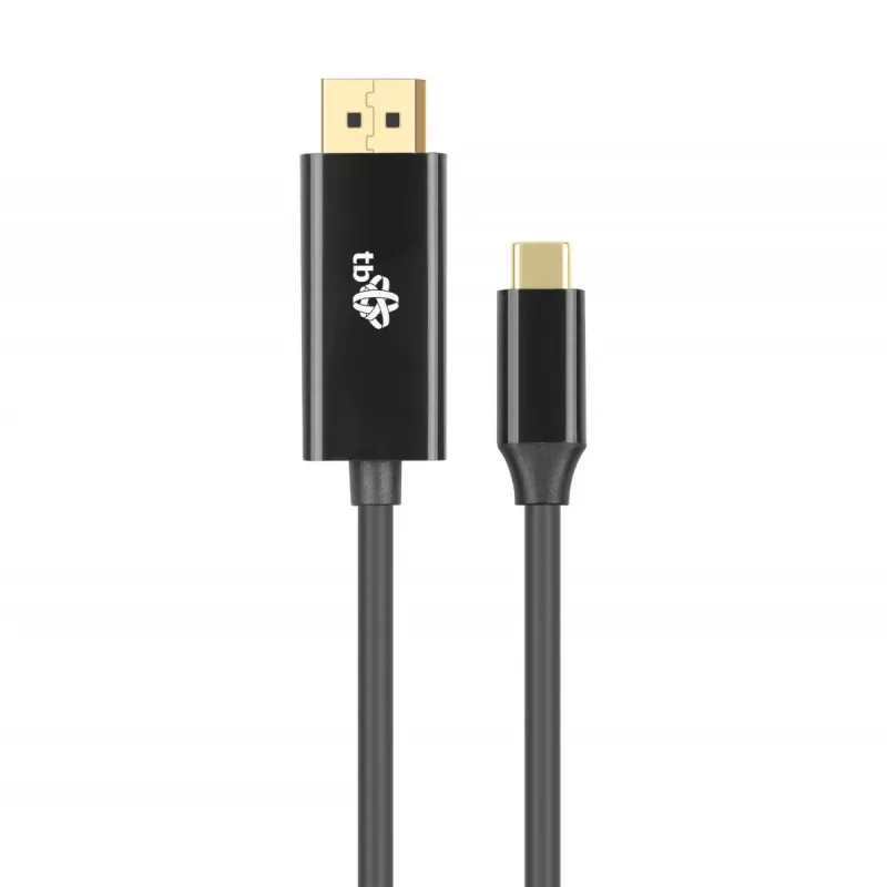 USB-C na DisplayPort kábel TB AKTBXVDUSBCDP2B 2 m – čierny