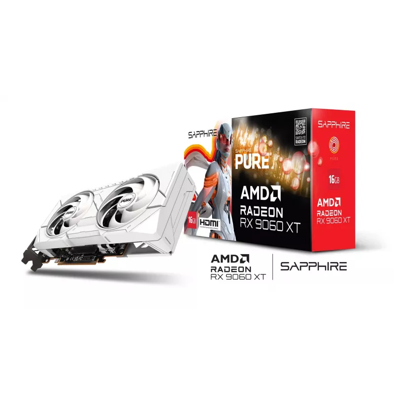 SAPPHIRE PURE Radeon RX 9060 XT Gaming OC 16GB grafická karta