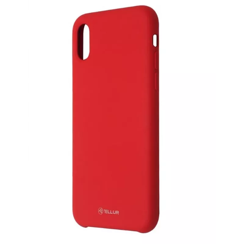 Puzdro na telefón Tellur Silicone Cover pre iPhone XS — červená