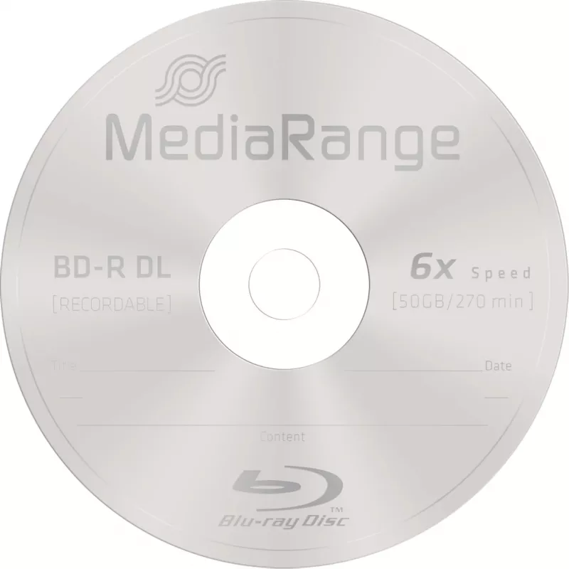 BD-R DL MediaRange MR508 50 GB 25 kusov
