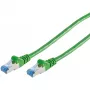 Sieťový kábel S/CONN 75711-0.25G zelený 0.25 m Cat6a S/FTP