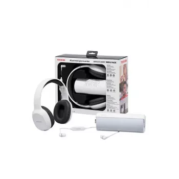Slúchadlá Toshiba Wireless Audio Triple Pack HSP-3P19 biela