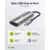 Goobay Slim 4-port USB hub USB-C na 10 Gbit/s - -Plug> 4x (76565)