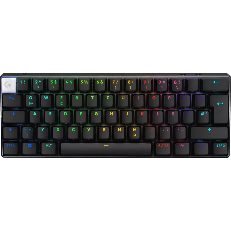 Logitech G PRO X 60 klávesnica herná USB RF Wireless Bluetooth QWERTZ nemecká čierna