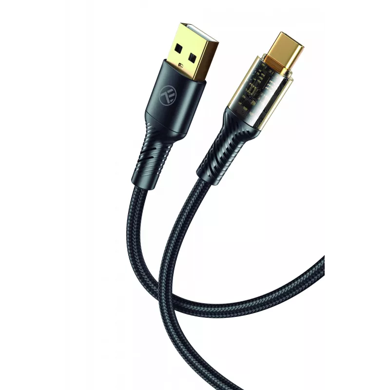USB Type-C dátový kábel Tellur TLL155711, prúd 3A, 100 cm, čierny