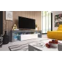 Cama TV stojan TORO 158 sivý/biely lesklý