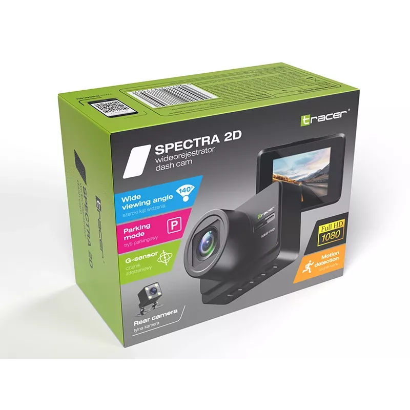 Dashcam TRACER Tracer Spectra 2D – kompaktný auto-videorekordér
