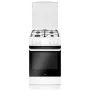 Voľne stojaci sporák Amica SHM51071W elektro plynový biely 4 plynové zóny 63L