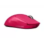 Logitech PRO X SUPERLIGHT bezdrôtová myš magenta myš (910-005957)