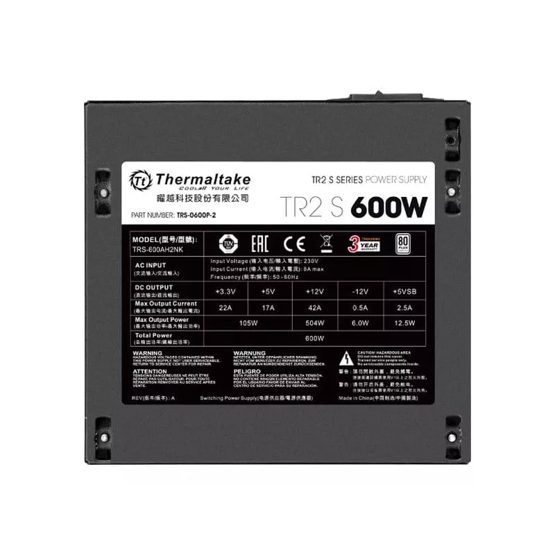 Napájací zdroj Thermaltake TRS-600AH2NK 600 W