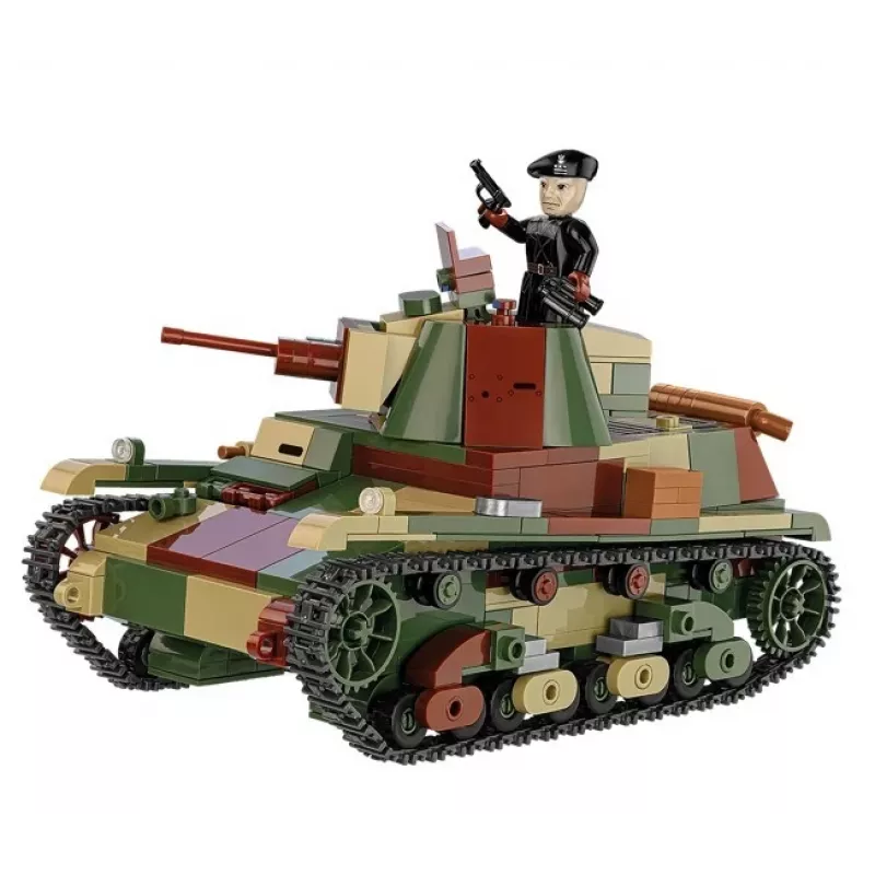 Cobi stavebnice ľahký tank 7TP model, 669 dielov, COBI-2661