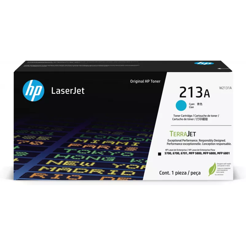 HP toner 213A W2131A až 3000 strán azúrová
