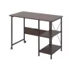 Maclean Loft sklápací stôl, rozmery: 107x45x75 cm, max. 150 kg, s doskou stola, tmavá orechová farba, MC-411 B