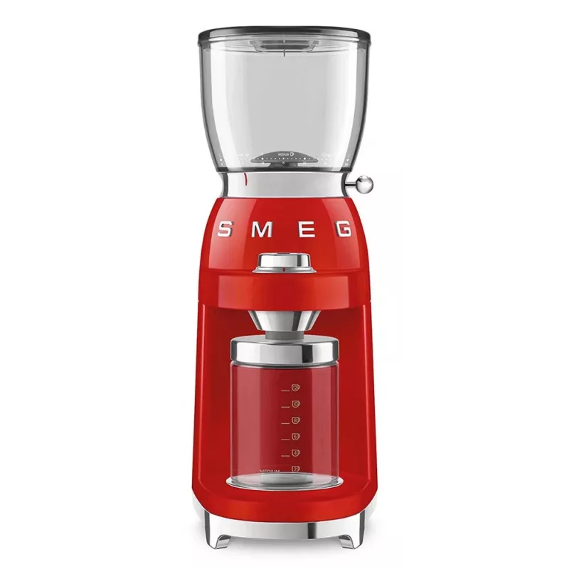 Smeg 50's Style mlynček na kávu CGF11RDEU červený