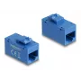 Delock 90642 modul Keystone RJ45 samica na RJ45 samicu, Cat.6A UTP, modrý