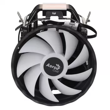 Chladič CPU AEROCOOL PGS Rave 4 FRGB 120 mm ventilátor, 4 heatpipe, ARGB, 120 × 25 mm, 1800 ot/min, 12 V, 0,5 A