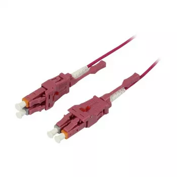 LWL 2-vláknový patch kábel 0,5 m LC-LC 50/125um OM4 Uniboot otočný Push/Pull AD 2mm - kábel - multimódové vlákno (S215550)