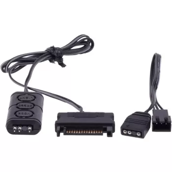 Alphacool Aurora Eiscontrol Adresovateľný RGB ovládač, čierny