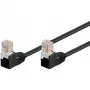 Wentronic 96090 patch kábel, RJ-45 konektor samec/konektor samec, Cat5e, U/UTP, čierny (96090)