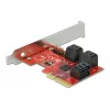 SATA PCI Express x4 karta DeLOCK 6 portov Low Profile formát