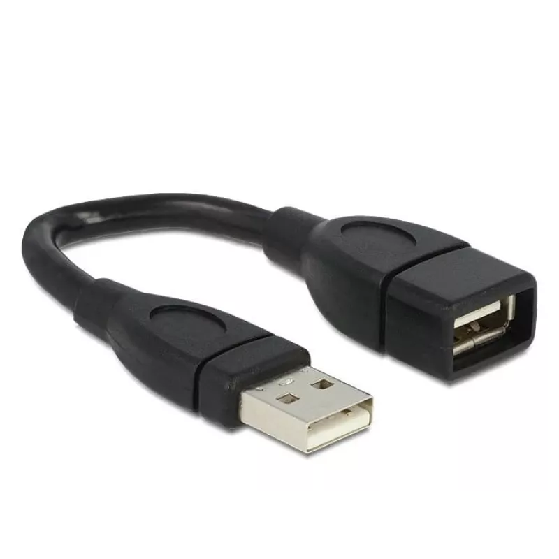 USB kábel DeLOCK 15 cm USB 2.0 USB A čierny
