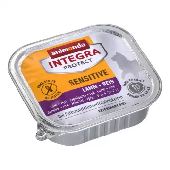 Animonda Integra Protect Sensitive mokré krmivo pre mačky s jahňacím a ryžou 100 g