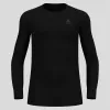 Odlo BL TOP okrúhly výstrih dlhý rukáv ACTIVE WARM ECO pánske tričko, veľkosť M, čierna