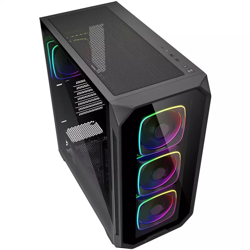 PC skriňa Sharkoon AK5G RGB Midi Tower čierna