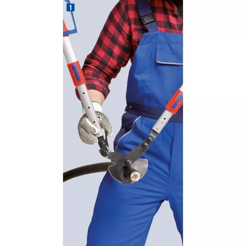 Nožnice na káble Knipex 9532038, račňový rezací nástroj na káble