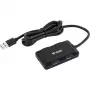 Yenkee YHB 4341BK 4-portový USB 3.0 hub s napájacím vstupom Micro USB