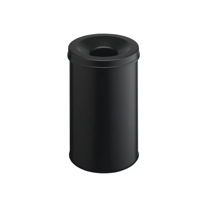 Odpadkový kôš okrúhly oceľový čierny Durable 330601