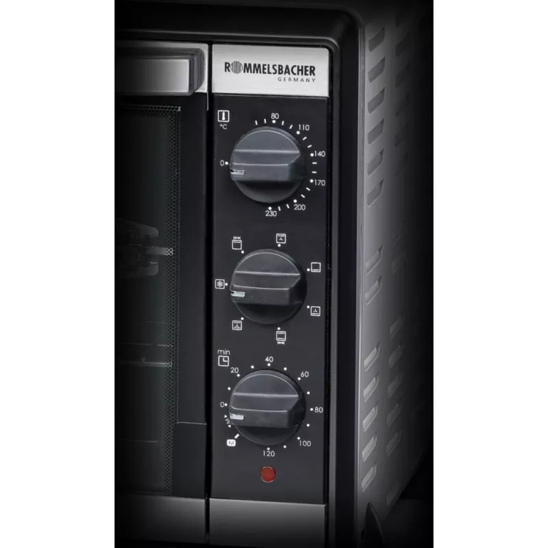 Mini rúra Rommelsbacher BG 1805/E nerez – 42 L, 80–230 °C, 7 režimov, rotisserie
