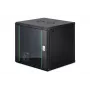 Nástenný sieťový rozvádzač DIGITUS Dynamic-N DN-37111 — 12U, 600 x 600 mm, IP20, kľúčový zámok