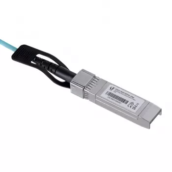 Optický/AOC kábel UBIQUITI UACC-AOC-SFP10-5M SFP+ na SFP+, 10 Gbit/s, 5 m, 850 nm, PVC plášť, akvamarínová