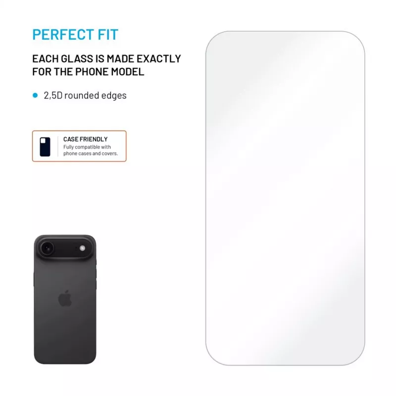Fixed ochranná fólia displeja | Apple | iPhone Air | tvrdené sklo | transparentná | 2.5D
