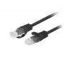 Lanberg PCU6-20CC-0150-BK Prepojovací kábel Cat6 UTP, 1,5 m, čierny, 10 ks