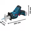 Bosch GSA 12V-14 Professional akumulátorová mečová píla, 12 V, bez akumulátora, modrá/čierna