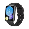 Silikónový náramok FIXED pre Huawei Watch Fit 2 – čierny, náhradný remienok mäkký flexibilný