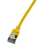 LogiLink tenký U/FTP sieťový kábel 3 m Cat6a U/FTP (STP) žltý (CQ9067S)