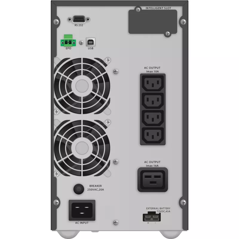 PowerWalker VFI 3000 TGB dvojitá konverzia (Online) 3 kVA 2700 W 5 AC výstupov