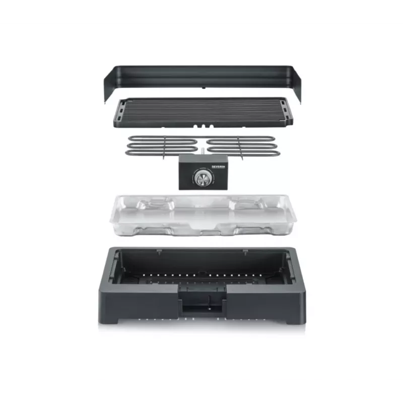 Severin PG8567 gril a barbecue stolový elektrický čierna 2200 W (PG8567)